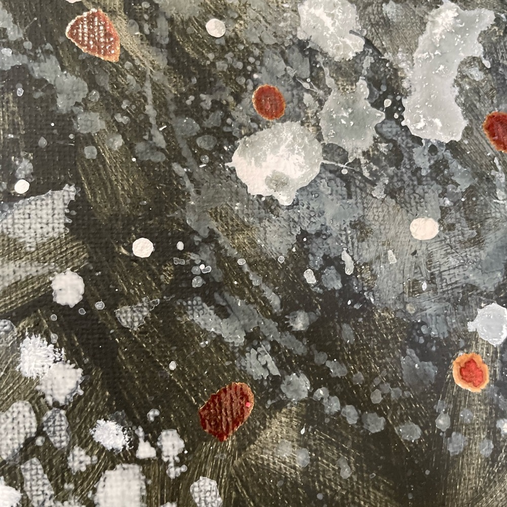 Shades Abstract Acrylic Painting 8x8 inches (Unframed)
